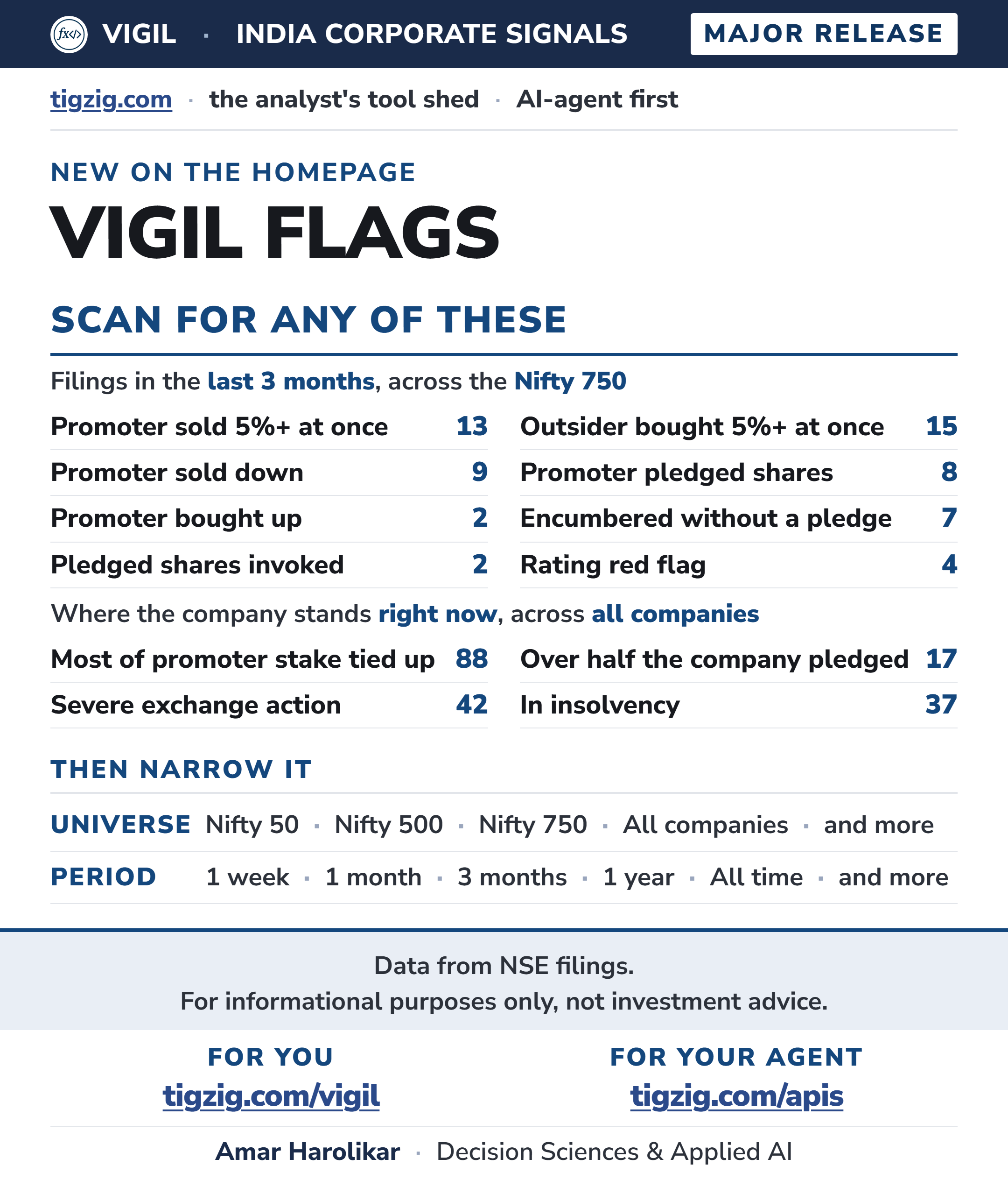 Releasing VIGIL Flags. Filter Companies by One or More Signals Instead of Going Company by Company.